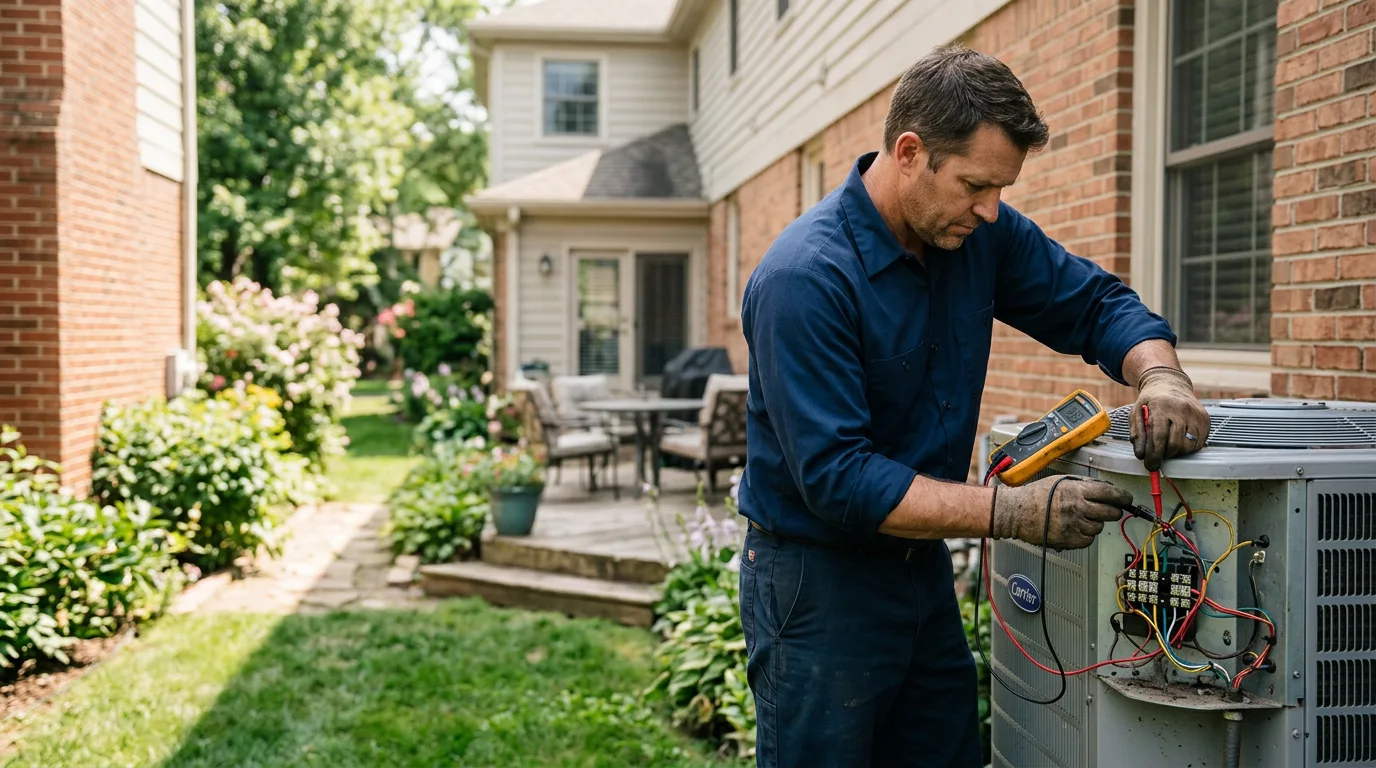 HVAC technician working near Winona, KS